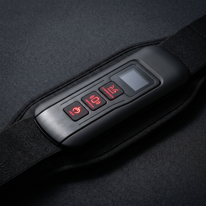 Waist Massager Belt control unit buttons close-up