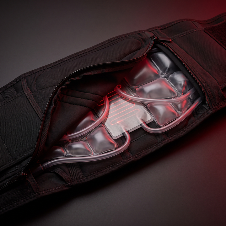 Waist Massager Belt internal air chamber structure detail
