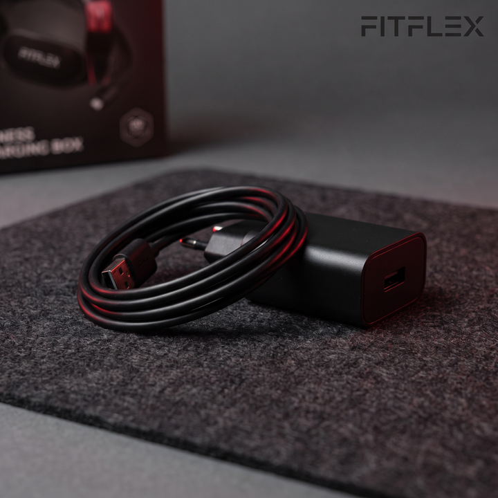 Waist Massager Belt USB charging cable close-up