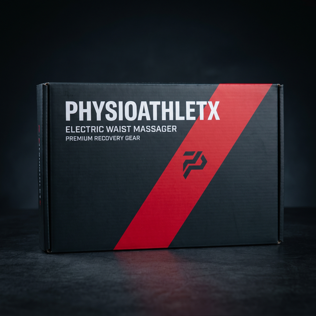 PHYSIOATHLETX Waist Massager Belt packaging box front