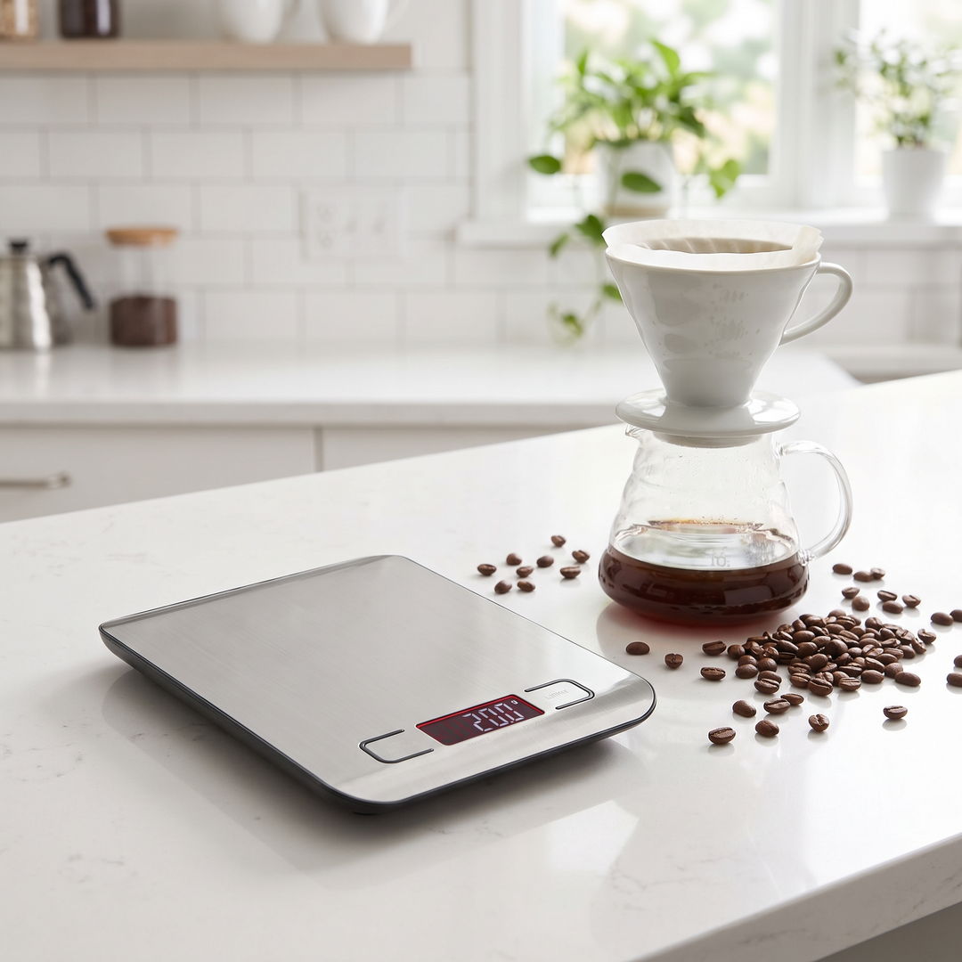 Precision Digital Kitchen Scale Electronic Food Scale USB Rechargeable Baking Scale Coffee Scale Household Cooking Balance 15KG Capacity - 3KG/10KG/15KG Capacity