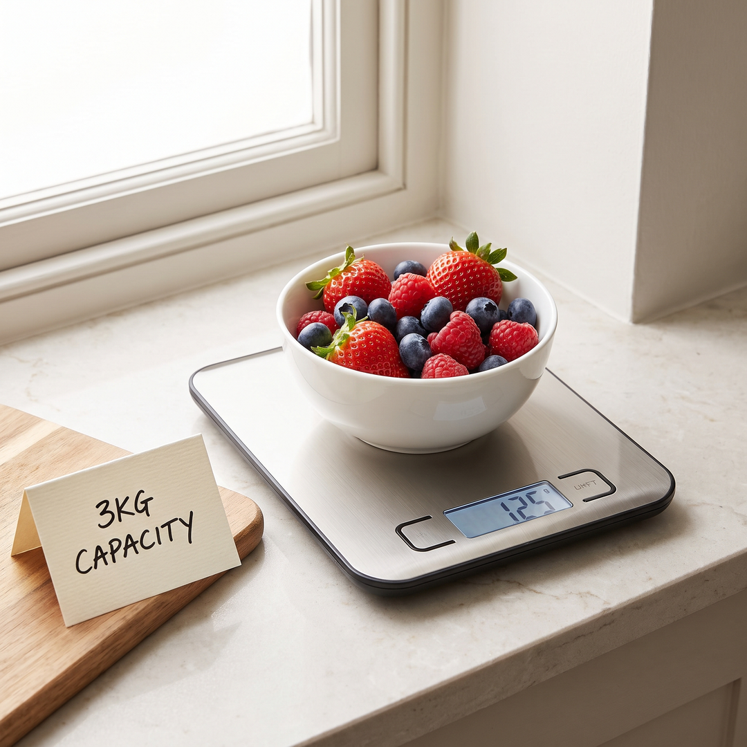 Precision Digital Kitchen Scale Electronic Food Scale USB Rechargeable Baking Scale Coffee Scale Household Cooking Balance 15KG Capacity - 3KG Capacity