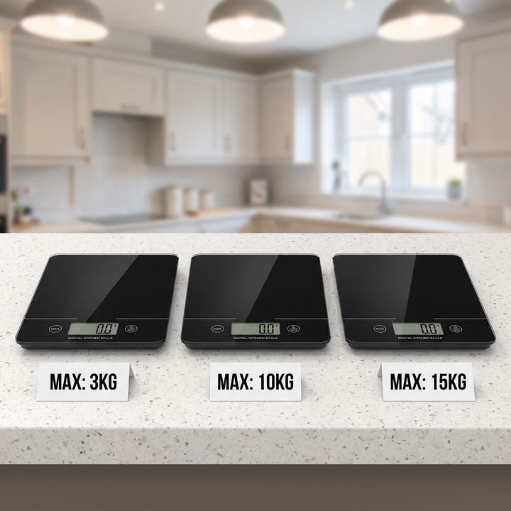 Precision Digital Kitchen Scale Electronic Food Scale USB Rechargeable Baking Scale Coffee Scale Household Cooking Balance 15KG Capacity - 3KG/10KG/15KG Capacity