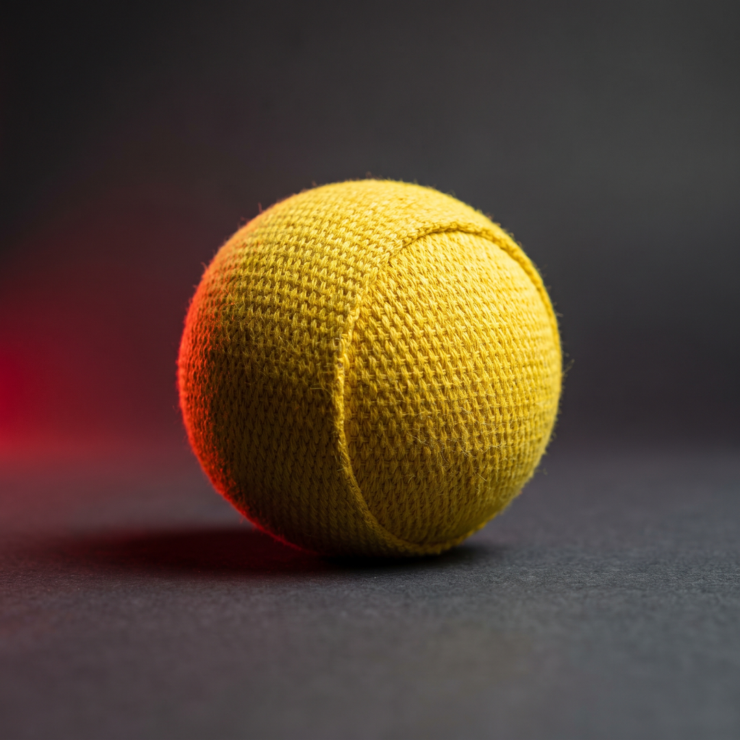 Hand Grip Strengthener Ball for Finger and Hand Strength Training - Yellow Cloth-Wrapped Grip Ball Hero Shot
