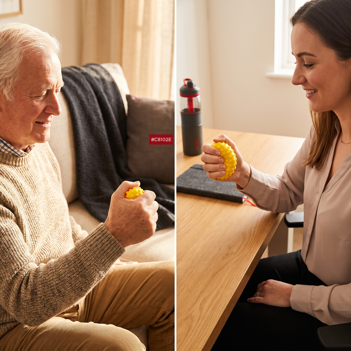 Hand Grip Strengthener Ball for Finger and Hand Strength Training - Everyday Hand Mobility Use for All Ages