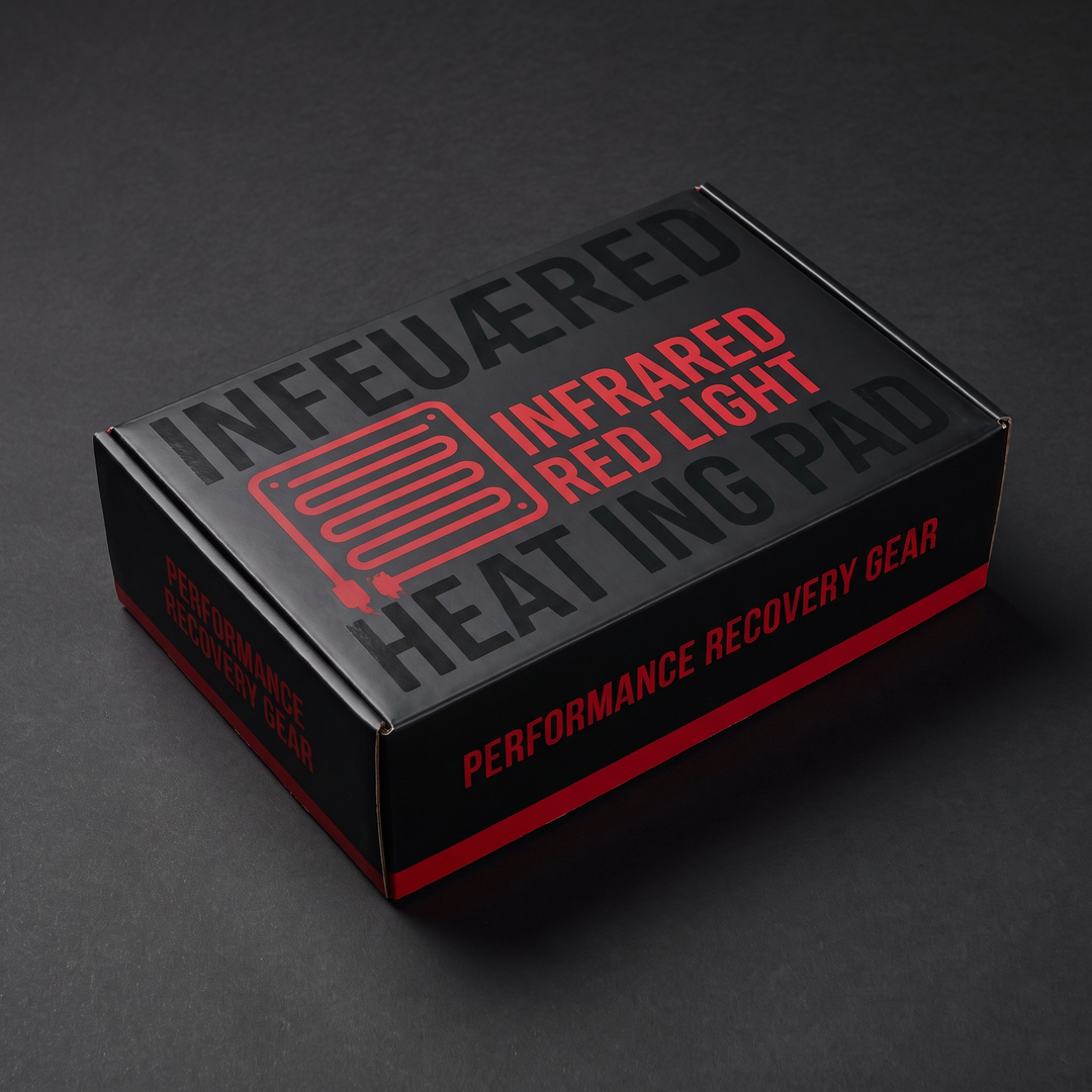 Red Light Therapy Heating Pad Packaging for Muscle Warmth and Recovery
