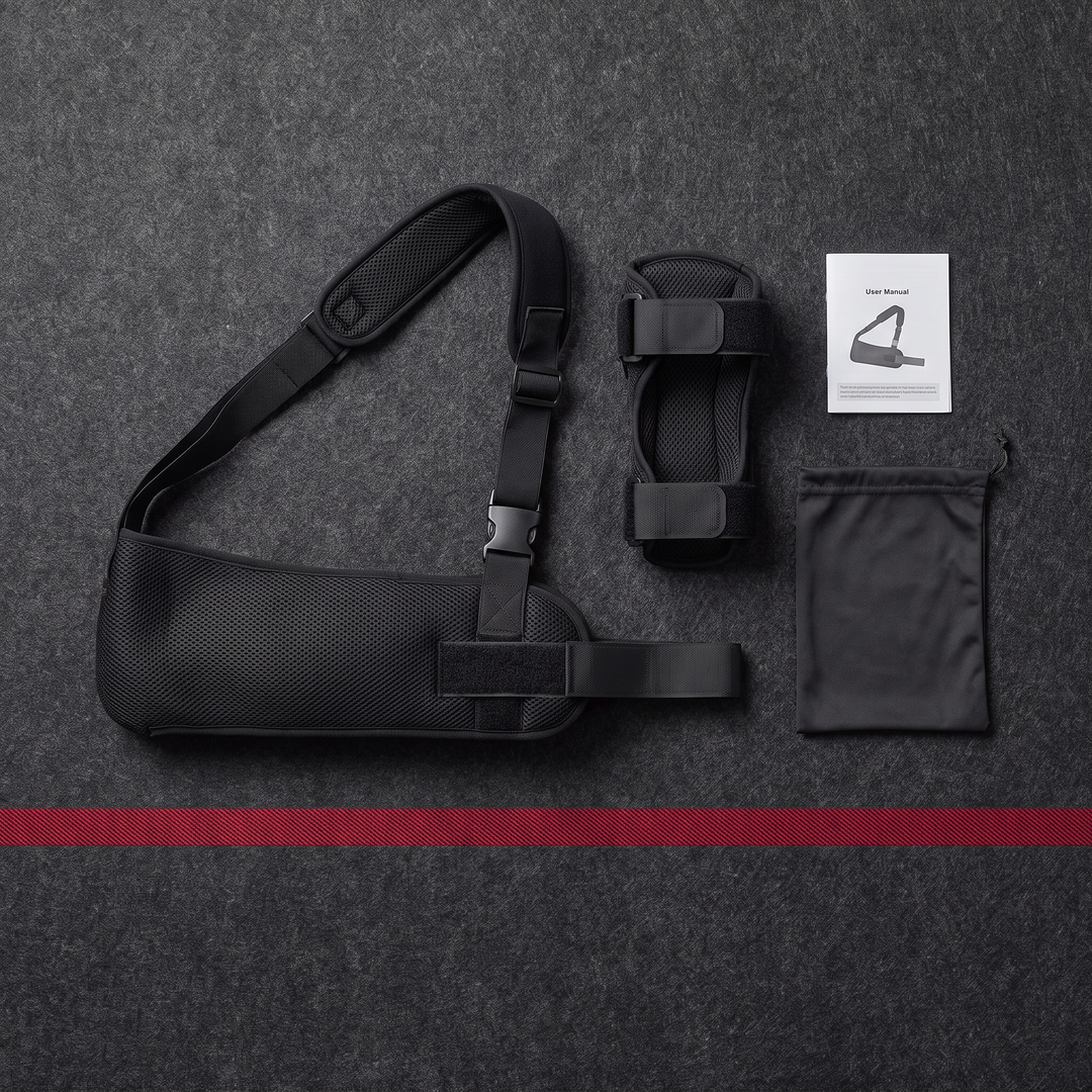 Adjustable Shoulder Support Sling and Arm Brace - Flat Lay