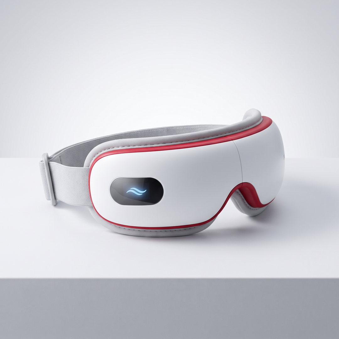 Professional Eye Massager Visual Display Heated Vibration Massage Device with Music Bluetooth for Eye Strain Relief Relaxation Home Use