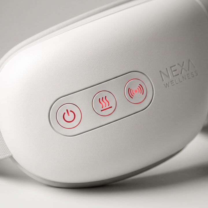 Professional Eye Massager Visual Display Heated Vibration Massage Device with Music Bluetooth for Eye Strain Relief Relaxation Home Use
