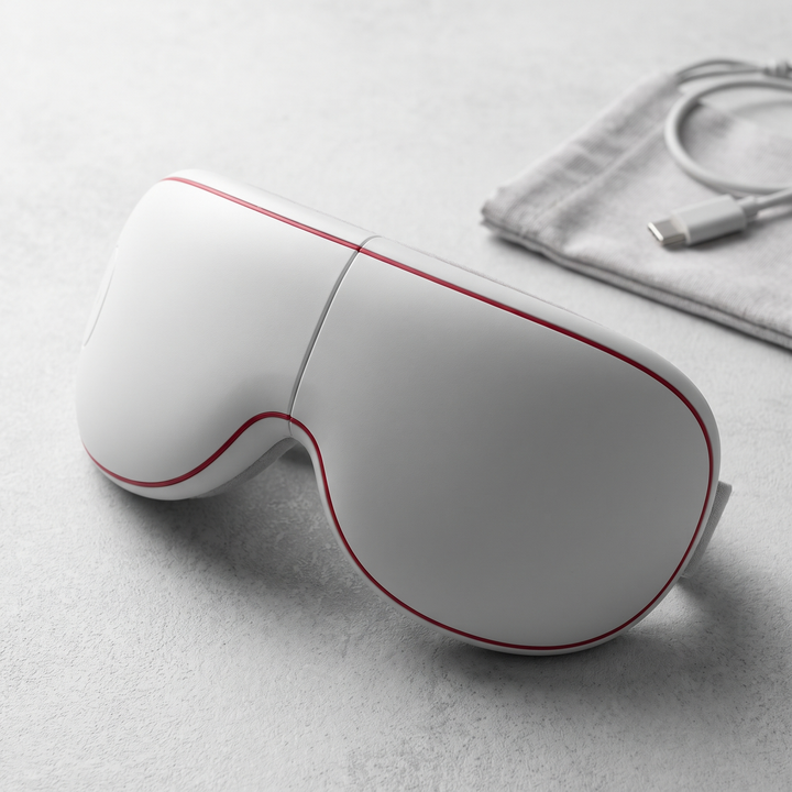 Professional Eye Massager Visual Display Heated Vibration Massage Device with Music Bluetooth for Eye Strain Relief Relaxation Home Use