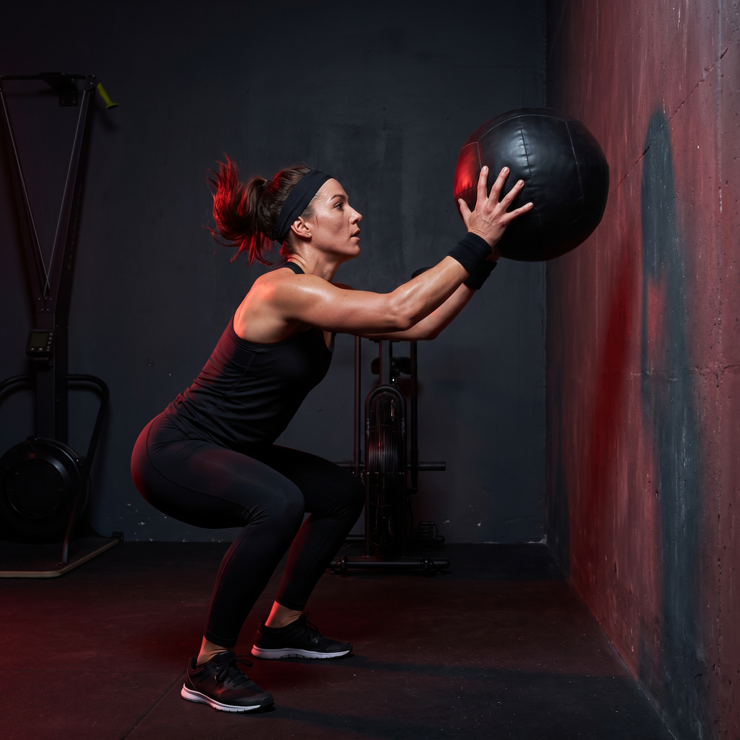Professional Wall Ball Medicine Ball Weighted Fitness Ball Strength Training Slam Ball Home Gym Workout Ball for Core Conditioning Functional Training Exercise - All Weights (3KG-9KG)