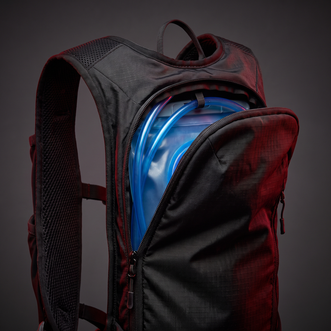 Lightweight Running Vest Backpack Unisex Water-Resistant Breathable Hydration Pack for Trail Running Hiking Cycling Marathon Fitness Outdoor Sports - Black