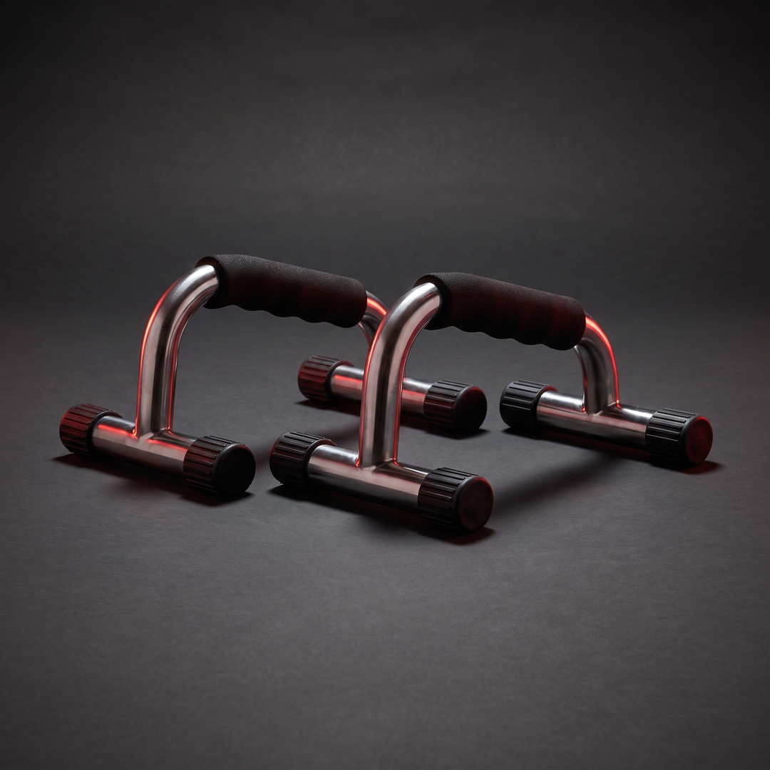 Professional Push Up Stands Stainless Steel EMS Muscle Stimulator Push Up Bars with Body Massager Function Home Gym Strength Training Fitness Equipment