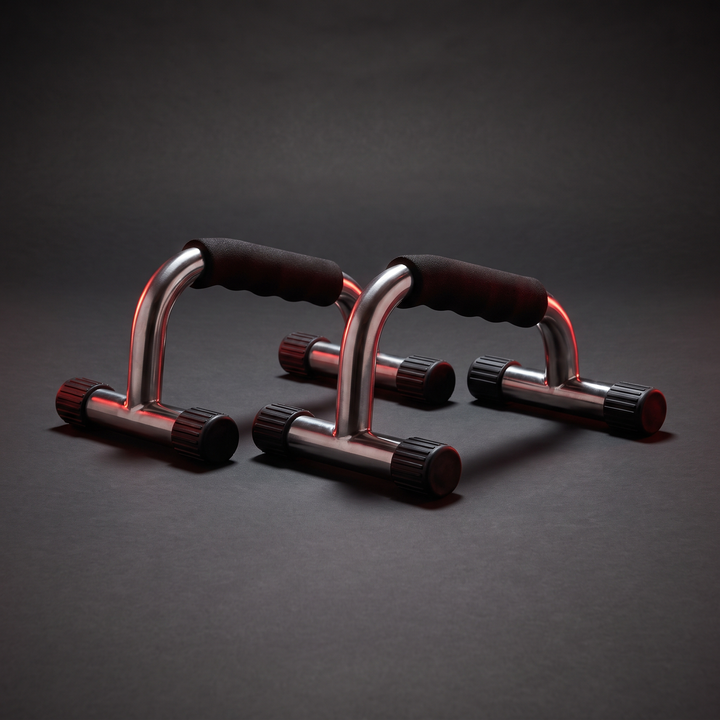 Professional Push Up Stands Stainless Steel EMS Muscle Stimulator Push Up Bars with Body Massager Function Home Gym Strength Training Fitness Equipment