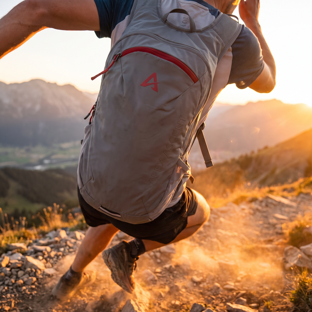 Lightweight Hydration Backpack Running Cycling Walking Kayaking Ergonomic Water Pack Outdoor Sports Backpack with Hydration Bladder Holder - Grey