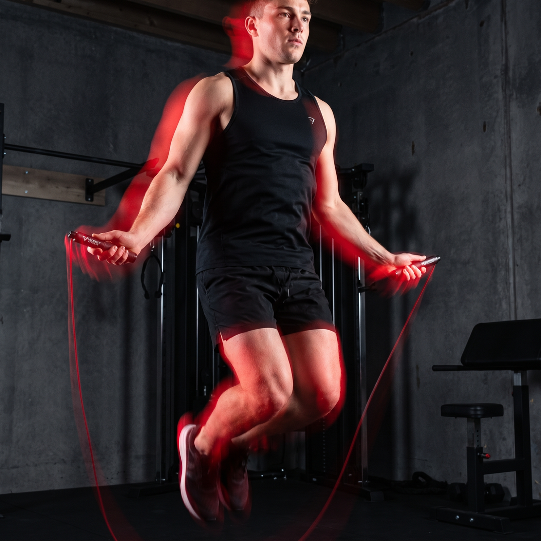 Adjustable Cordless Jump Rope with Counter Skipping Rope for Women Fitness Indoor Outdoor Training Exercise Weighted Ball Jump Rope Home Workout - Action Motion Blur Workout