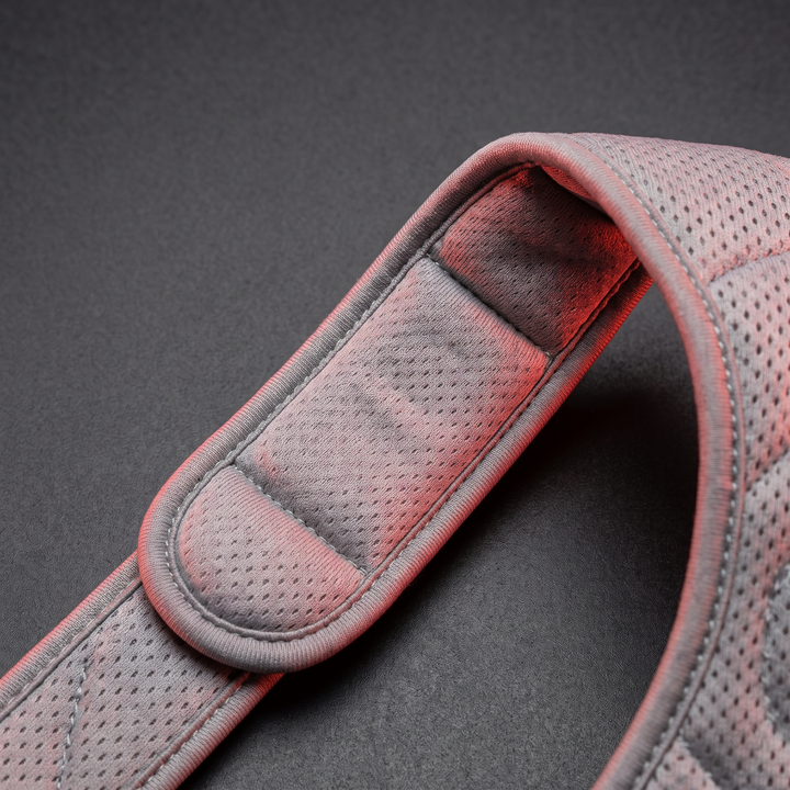 Adjustable Posture Corrector Belt Breathable Back Support Brace Shoulder Neck Alignment Strap for Men Women Home Office Daily Use Posture Training - Grey Underarm Padding Detail