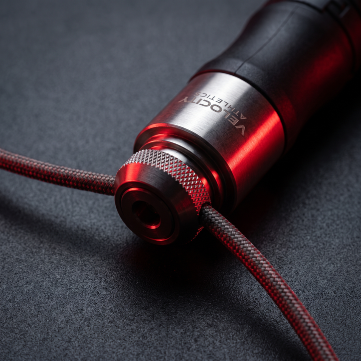 Adjustable Digital Counting Skipping Rope Set Cordless Wireless Jump Rope with Counter Indoor Outdoor Cardio Fitness Training Home Gym Workout - Black