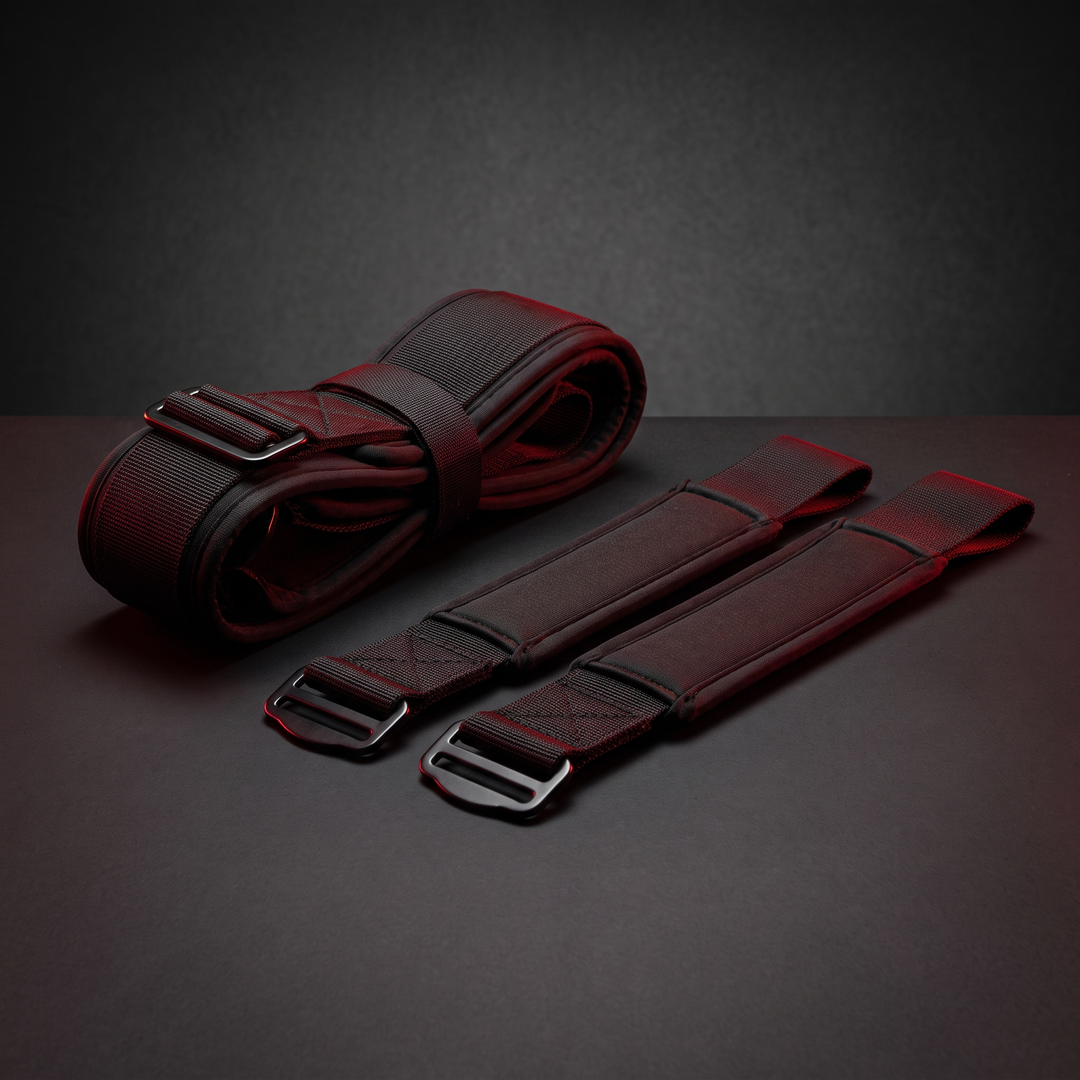 Adjustable Hip Thrust Belt Glute Trainer for Dumbbells Barbell Home Gym Strength Training Men Women Padded Workout Belt - 2pcs Bundle