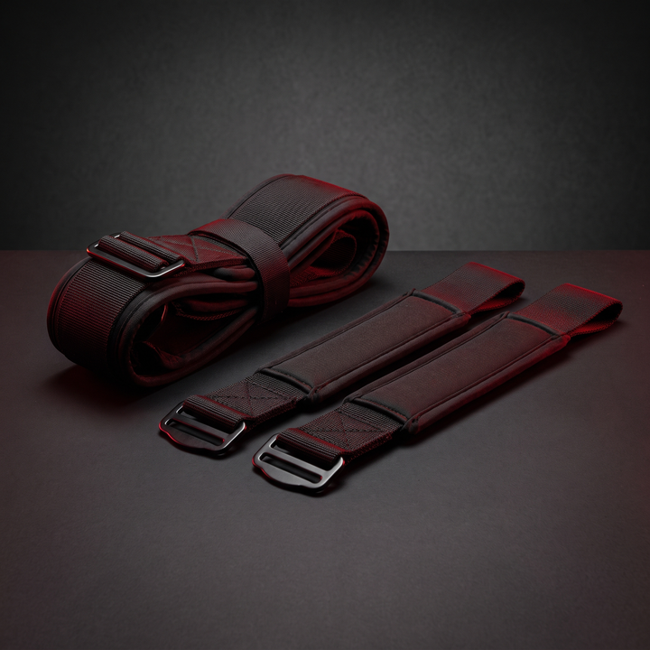 Adjustable Hip Thrust Belt Glute Trainer for Dumbbells Barbell Home Gym Strength Training Men Women Padded Workout Belt - 2pcs Bundle