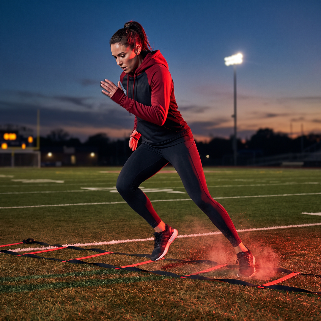 Professional Agility Ladder Speed Training Ladder Nylon Strap Footwork Drill Ladder for Football Sports Flexibility Coordination Home Gym Fitness Training Equipment