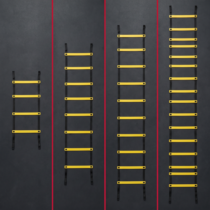Professional Agility Ladder Speed Training Ladder Nylon Strap Footwork Drill Ladder for Football Sports Flexibility Coordination Home Gym Fitness Training Equipment