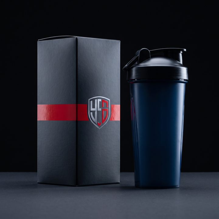 Professional Protein Shaker Bottle with Metal Stirrer Leak-Proof BPA-Free Shaker Cup 20oz for Protein Shakes Pre-Workout Drinks Gym Fitness Nutrition Blender Bottle - Blue