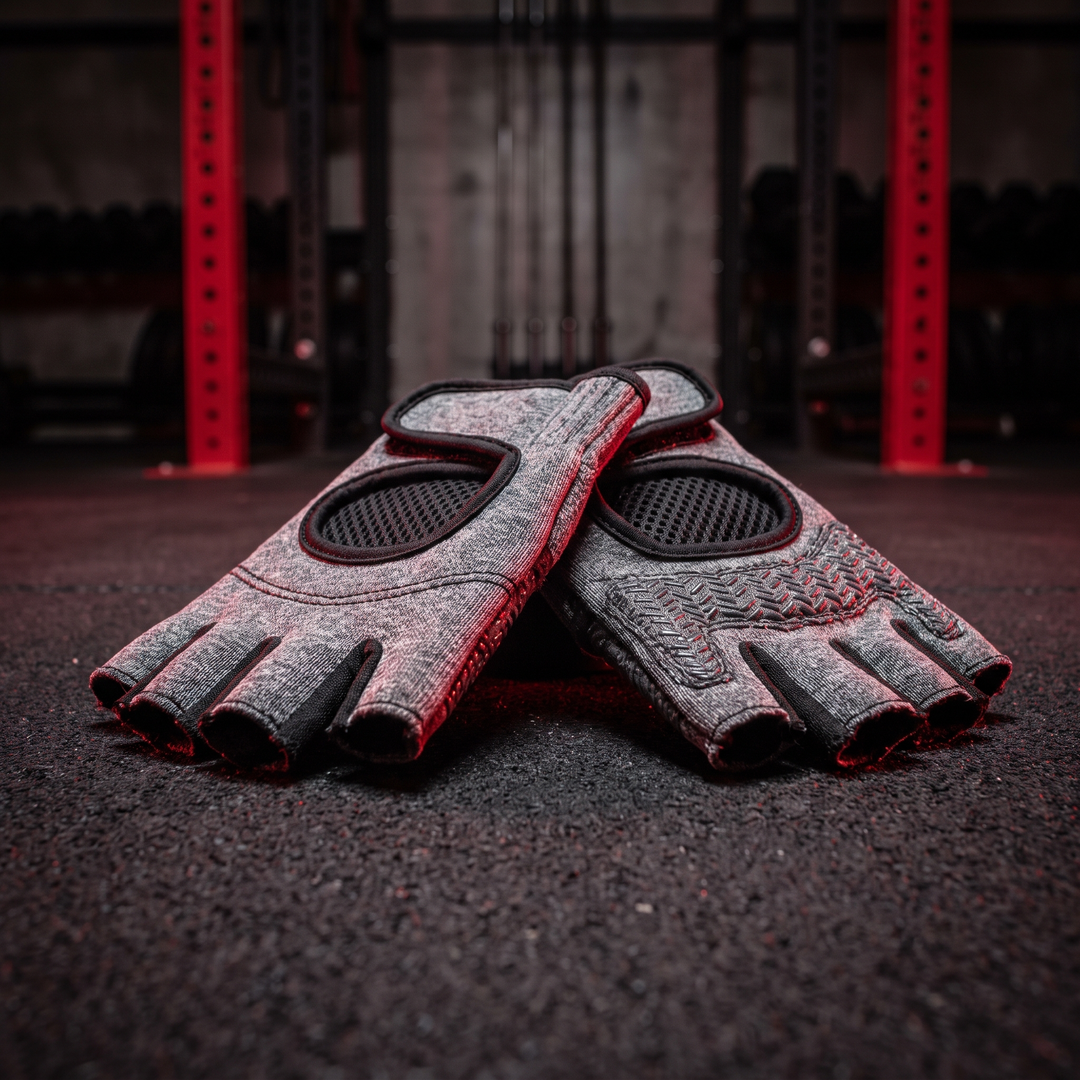 Professional Fingerless Gym Gloves Breathable Anti-Slip Half Finger Training Gloves for Men Women Fitness Cycling Weightlifting Workout - Gray