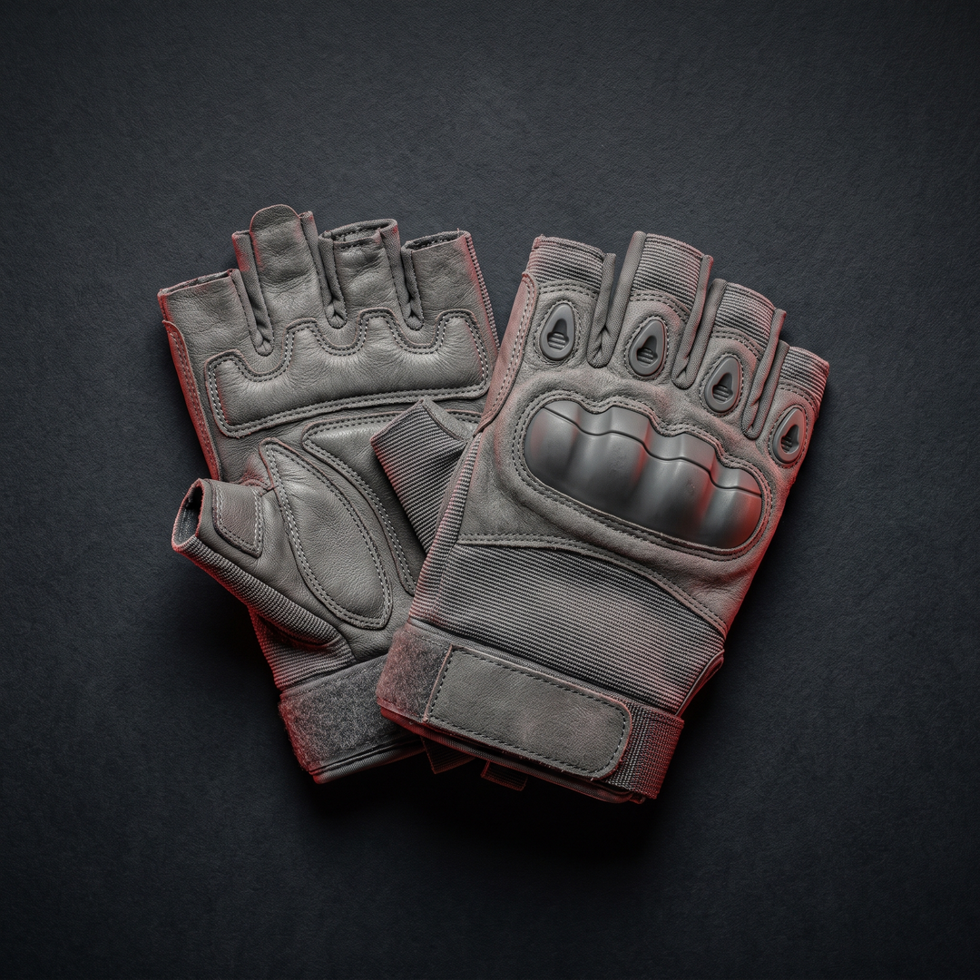 Professional Half Finger Tactical Gloves Men Fingerless Gloves Outdoor Cycling Motorcycle Shooting Airsoft Hunting Sport Training Gloves - Grey