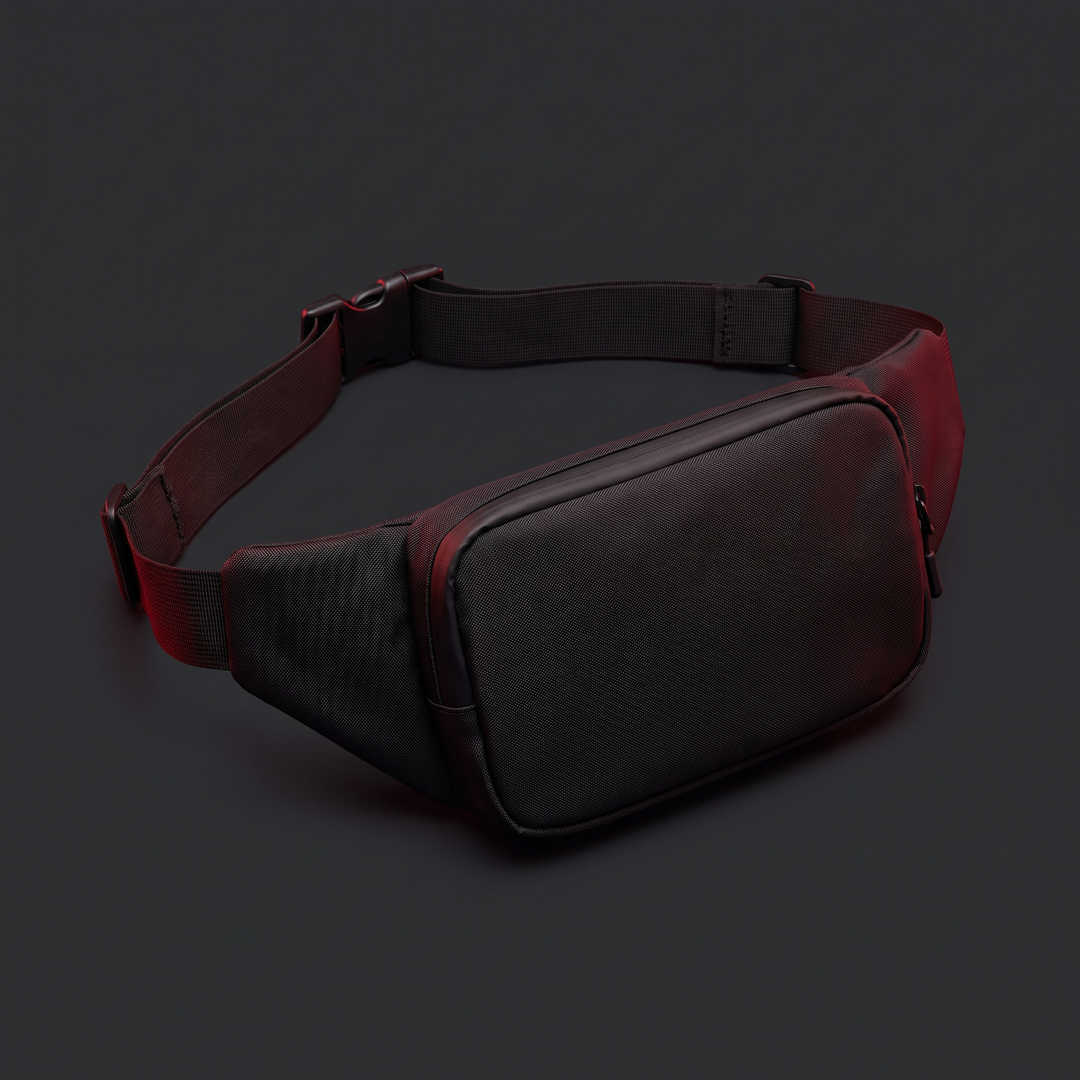 Adjustable Running Waist Bag Waterproof Fanny Pack Sports Belt Bag Phone Holder Gym Bag for Men Women Outdoor Fitness Workout - Black