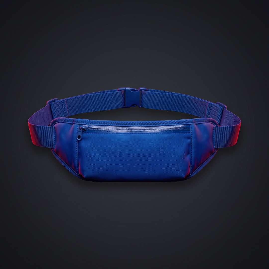 Adjustable Running Waist Bag Waterproof Fanny Pack Sports Belt Bag Phone Holder Gym Bag for Men Women Outdoor Fitness Workout - Blue