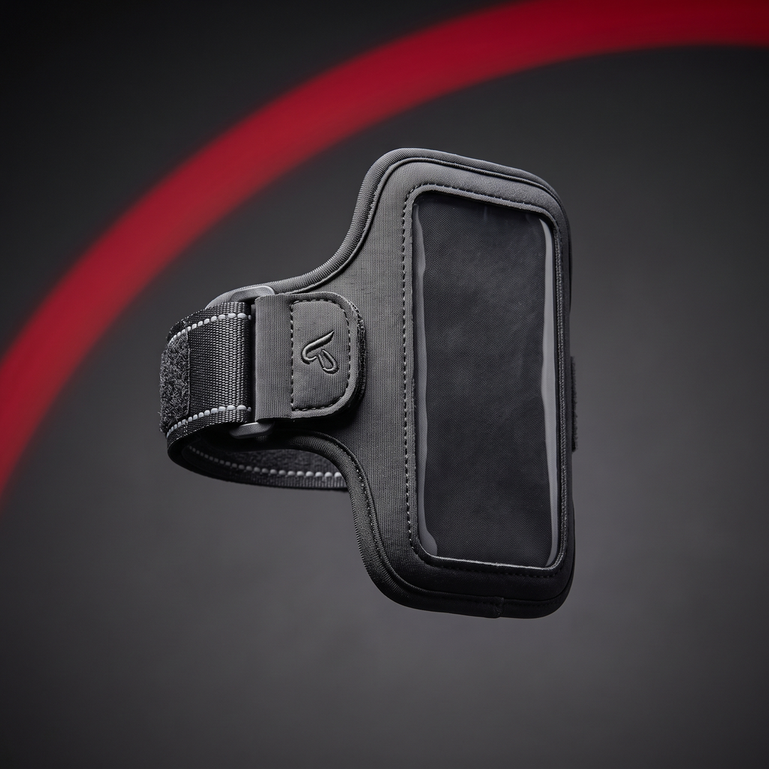 Adjustable Running Armband Phone Holder Universal Arm Strap Sports Mobile Case for Fitness Walking Cycling Suits Phones Up to 7.2 Inches - Gray