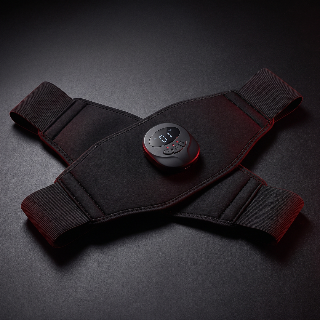 Professional EMS Muscle Stimulator Belt Abdominal Toner ABS Trainer Arm Leg Thigh Body Exerciser Massager for Home Gym Fitness Workout Recovery - hero product shot