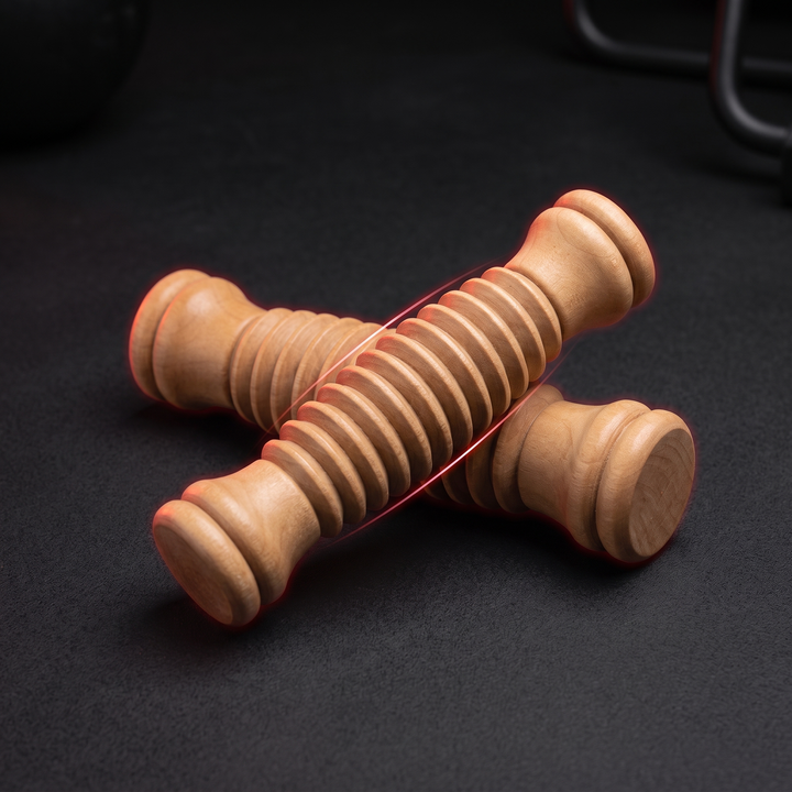 Wooden Foot Massager Roller Foot Massage Tool for Pressure Relief Relaxation Plantar Fasciitis Support Home Use Reflexology - Small