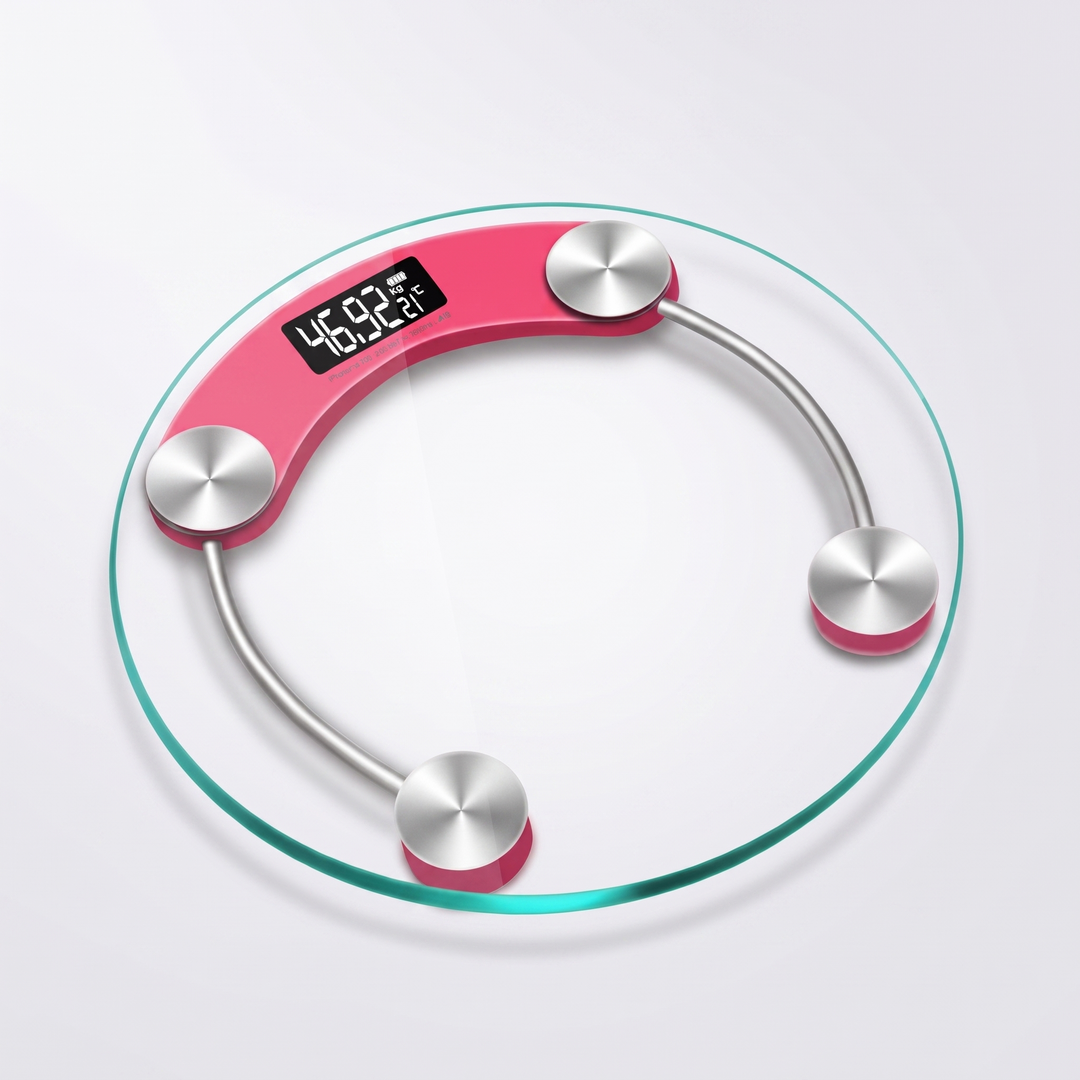 Professional Digital Body Weight Scale USB Rechargeable Precision Health Scale for Home Use Adults Weight Tracking Fitness Monitoring - Pink