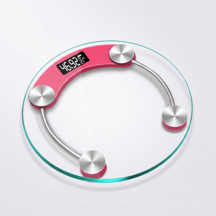 Professional Digital Body Weight Scale USB Rechargeable Precision Health Scale for Home Use Adults Weight Tracking Fitness Monitoring - Pink