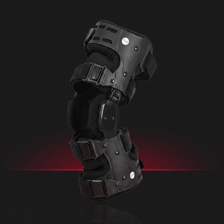 Adjustable OA Unloader Knee Brace Joint Support Patella Stabiliser for ACL Meniscus Injury Pain Relief Rehabilitation Knee Support for Men Women Home Gym - Left