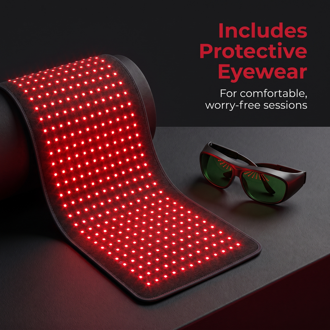 Infrared Red Light Therapy Pad - includes protective eyewear