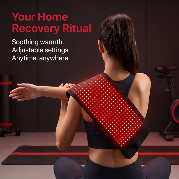 Infrared Red Light Therapy Pad - home recovery ritual, soothing warmth anytime