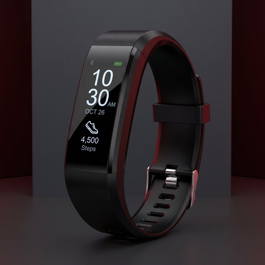 Kids Fitness Tracker Watch in black - touchscreen kids smartwatch