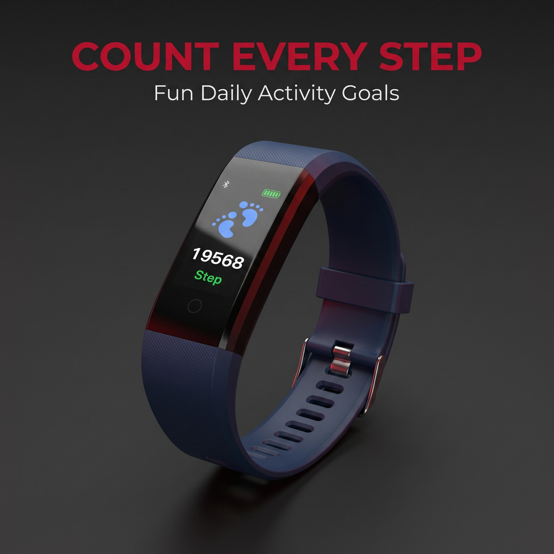Kids Fitness Tracker Watch - fun daily step counting for kids