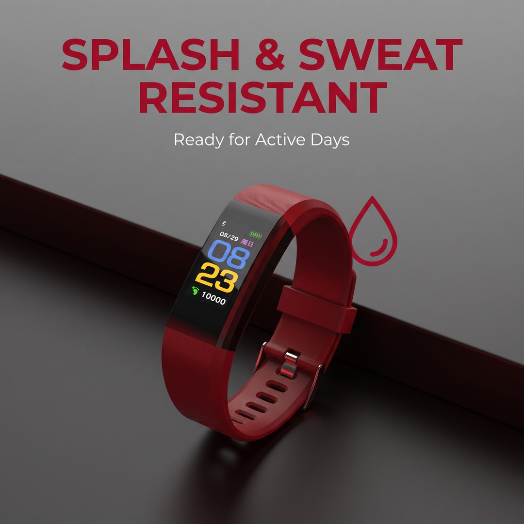 Kids Fitness Tracker Watch - splash and sweat resistant design