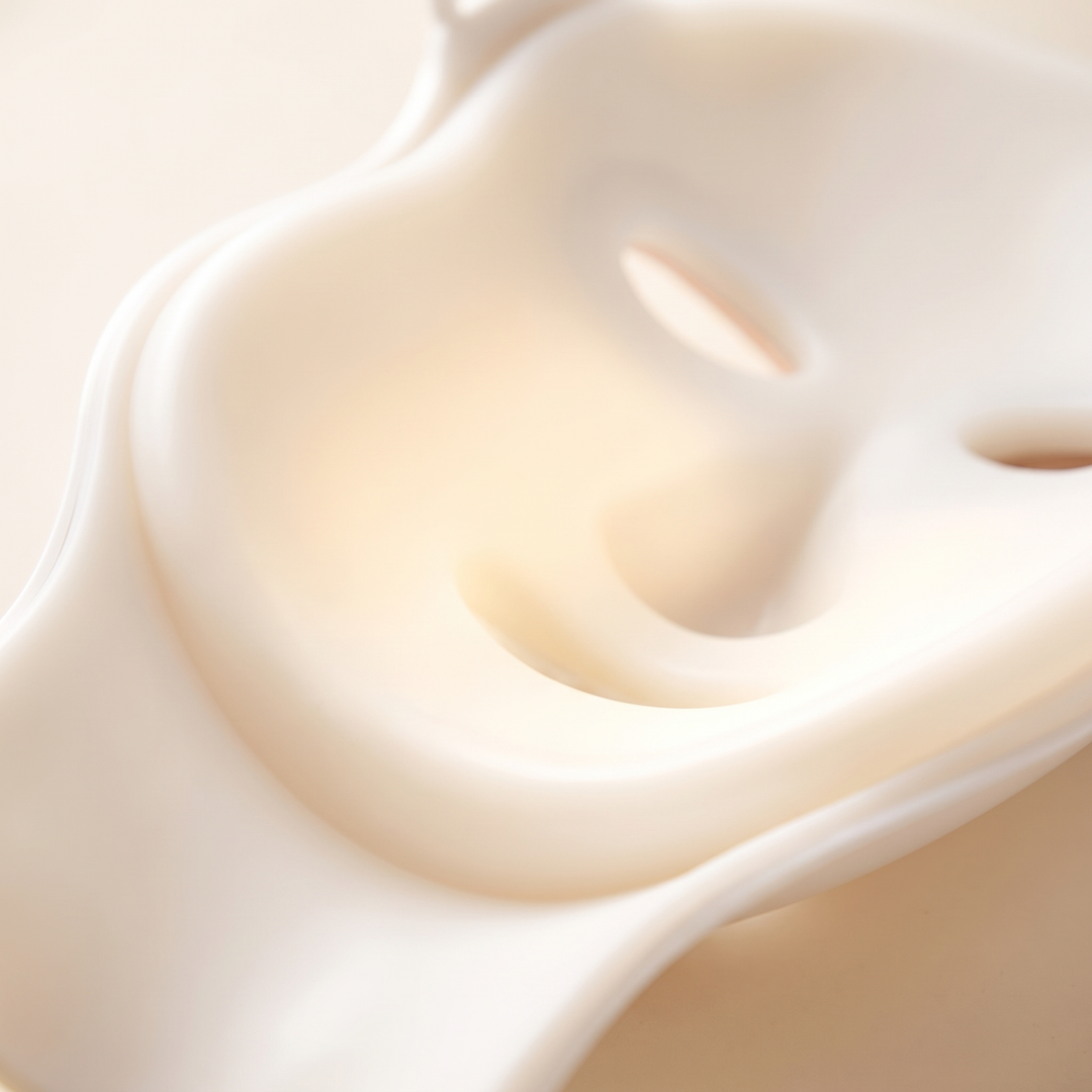 PHYSIOATHLETX LED Face &amp; Neck Mask – soft silicone interior texture