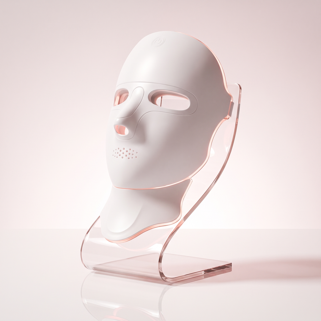 PHYSIOATHLETX LED Face & Neck Mask – device display, powered off