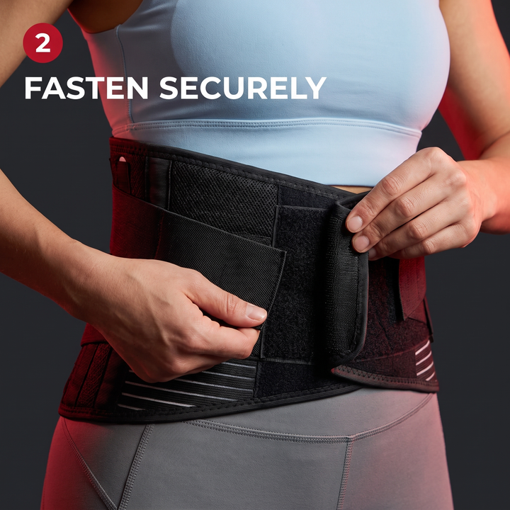 How to wear step 2: fasten the closure securely