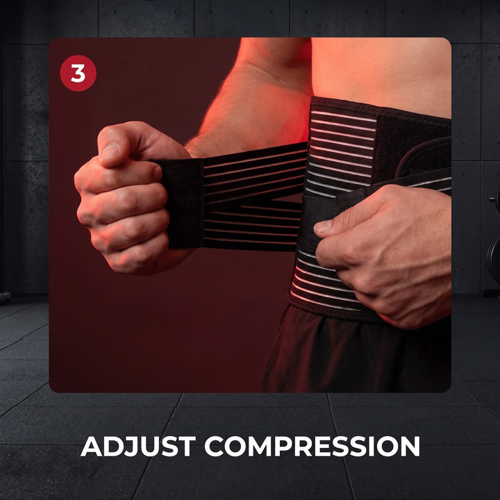 How to wear step 3: adjust compression straps