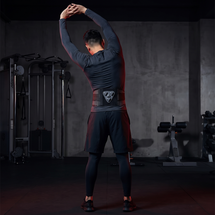 Wearing the lumbar support belt during everyday activity with good posture