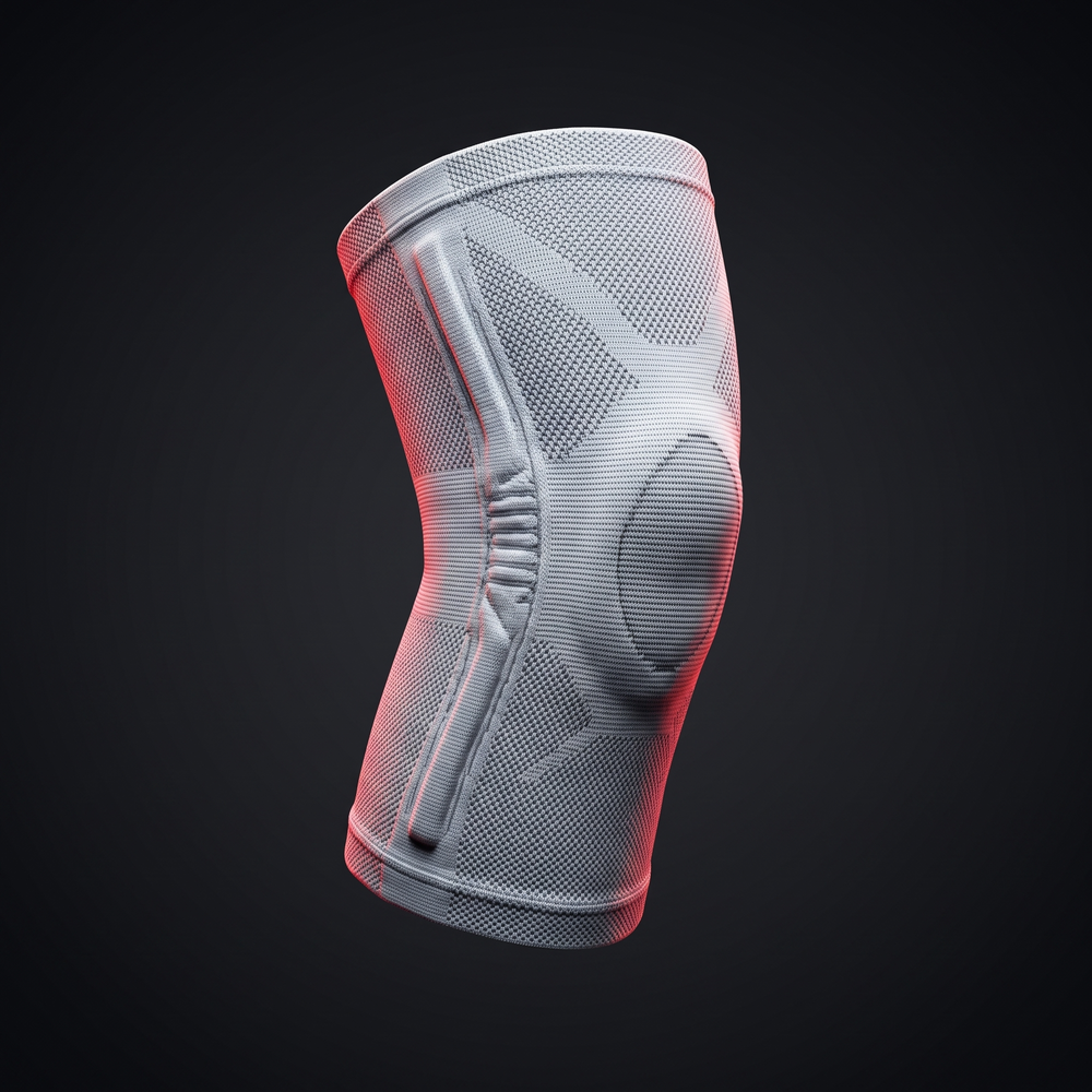 Professional Compression Knee Support Sleeve Elastic Breathable Knee Brace Sports Protector for Gym Running Basketball Volleyball Fitness Recovery - White - Studio Hero Shot