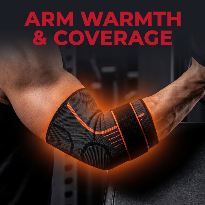 Adjustable Elbow Compression Sleeve — arm warmth and coverage during training