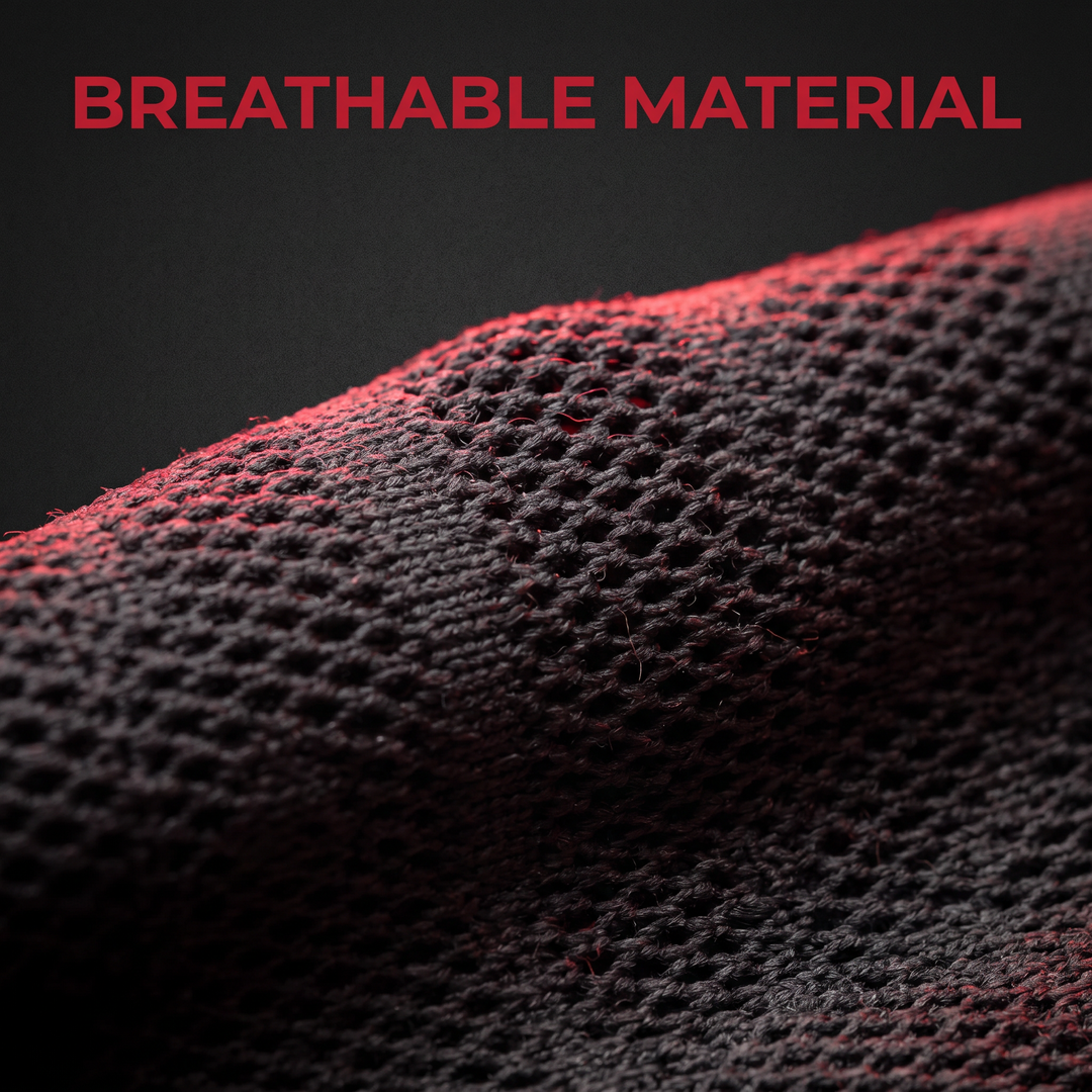 Adjustable Elbow Compression Sleeve — breathable knit fabric texture
